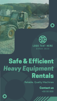 Corporate Heavy Equipment Rentals Instagram reel Image Preview