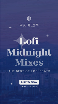 Lofi Midnight Music Instagram reel Image Preview