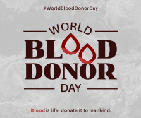 World Blood Donor Badge Facebook post Image Preview