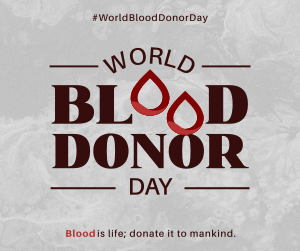 World Blood Donor Badge Facebook post Image Preview
