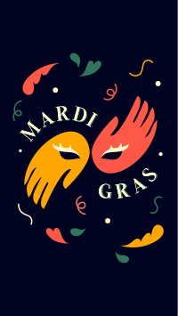 Mardi Gras Carnival YouTube Short Design
