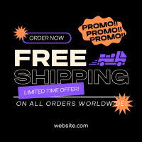 Worldwide Shipping Promo Instagram Post Image Preview