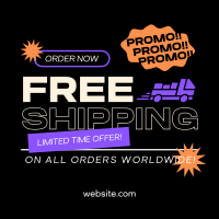 Worldwide Shipping Promo Instagram post Image Preview