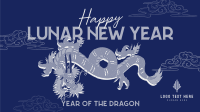 Lunar Year Chinese Dragon Facebook Event Cover Design