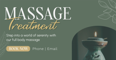 Massage Treatment Wellness Facebook ad Image Preview