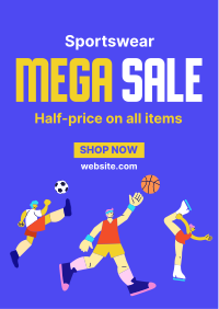 Super Sports Sale Flyer Design