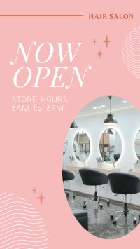 Hair Salon is Open Instagram story Image Preview