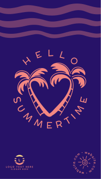 Hello Summertime Instagram story Image Preview