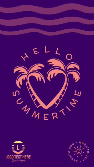 Hello Summertime Instagram story Image Preview