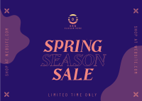 Hibernating Season Sale Postcard Image Preview