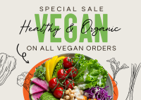 Special Healthy and Organic Postcard Design