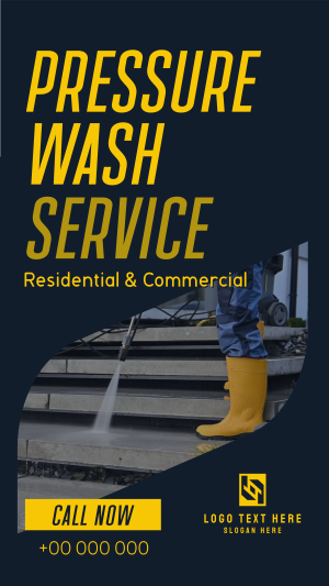 Pressure Wash Business Instagram story Image Preview