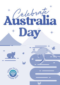 Australia Day Landscape Flyer Design