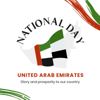 National UAE Flag Instagram Post Design
