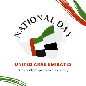 National UAE Flag Instagram post Image Preview