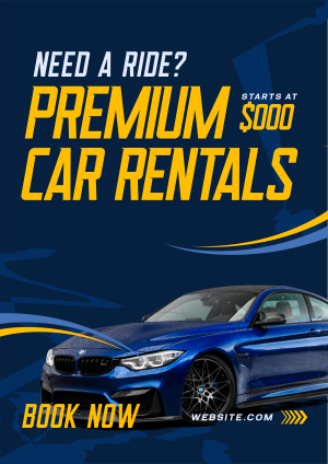 Premium Car Rentals Flyer Image Preview