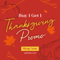 Thanksgiving Buy 1 Get 1 Instagram post Image Preview