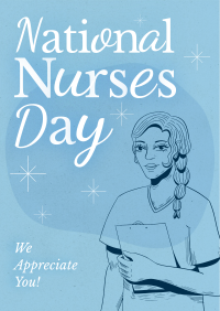 Midcentury Nurses' Day Poster Image Preview