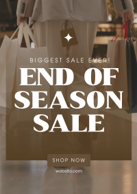 End of Season Shopping Poster Image Preview