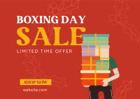 Boxing Day Mega Sale Postcard Image Preview