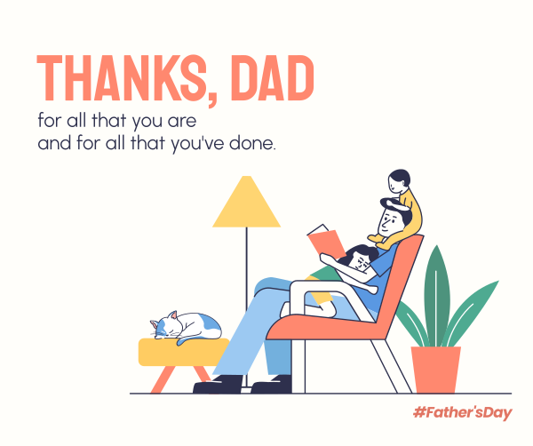 Thanks Dad For Everything Facebook Post Design Image Preview