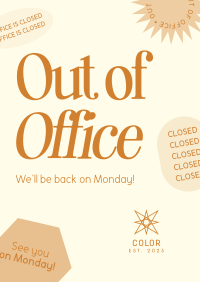 Out of Office Poster Design