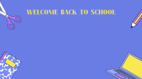 School Supplies Zoom background Image Preview