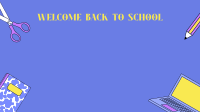 School Supplies Zoom Background Image Preview