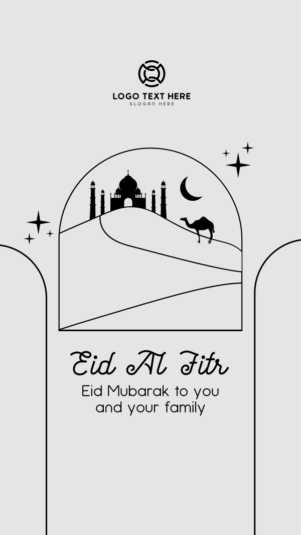 Eid Al Fitr Desert Instagram Story Design Image Preview