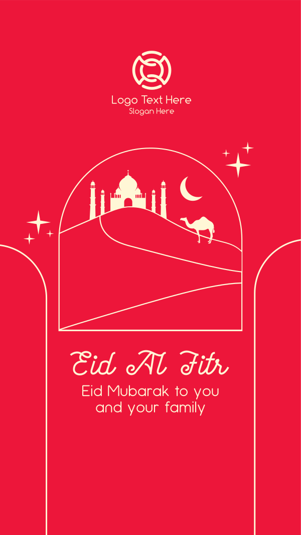 Eid Al Fitr Desert Instagram Story Design