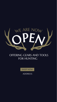 Hunting Begins Facebook Story Design