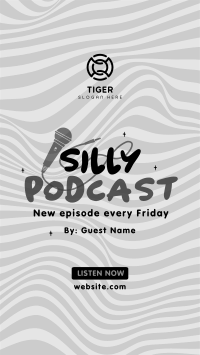 Silly Podcast Facebook Story Design