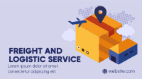International Logistic Service Facebook Event Cover Design