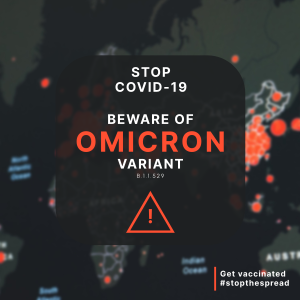 Beware Of Omicron Instagram post Image Preview