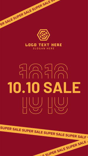 10.10 Super Sale Tape Instagram story Image Preview