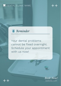 Dental Appointment Reminder Flyer Image Preview