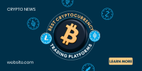 Cryptocurrency Trading Platforms Twitter Post Design