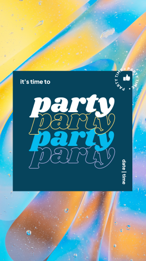Time To Party Instagram story Image Preview