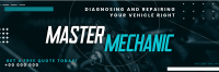 Abstract Professional Motor Mechanic Twitter Header Image Preview