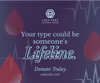 Donate Blood Campaign Facebook Post Design