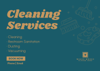 Professional Cleaning Service Postcard Image Preview