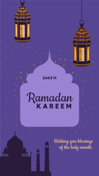 Ramadan Kareem Greetings Facebook Story Design