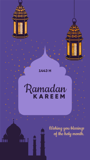 Ramadan Kareem Greetings Facebook story Image Preview