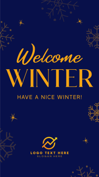 Welcome Winter YouTube Short Design