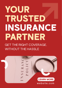 Corporate Trusted Insurance Partner Poster Design