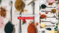 Recipe Ideas YouTube Banner Image Preview