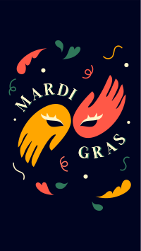 Mardi Gras Carnival Facebook Story Design
