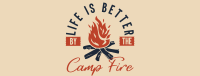 Camp Fire Facebook Cover Image Preview