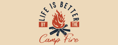 Camp Fire Facebook cover Image Preview