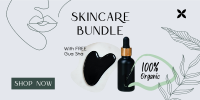 Organic Skincare Bundle Twitter Post Design